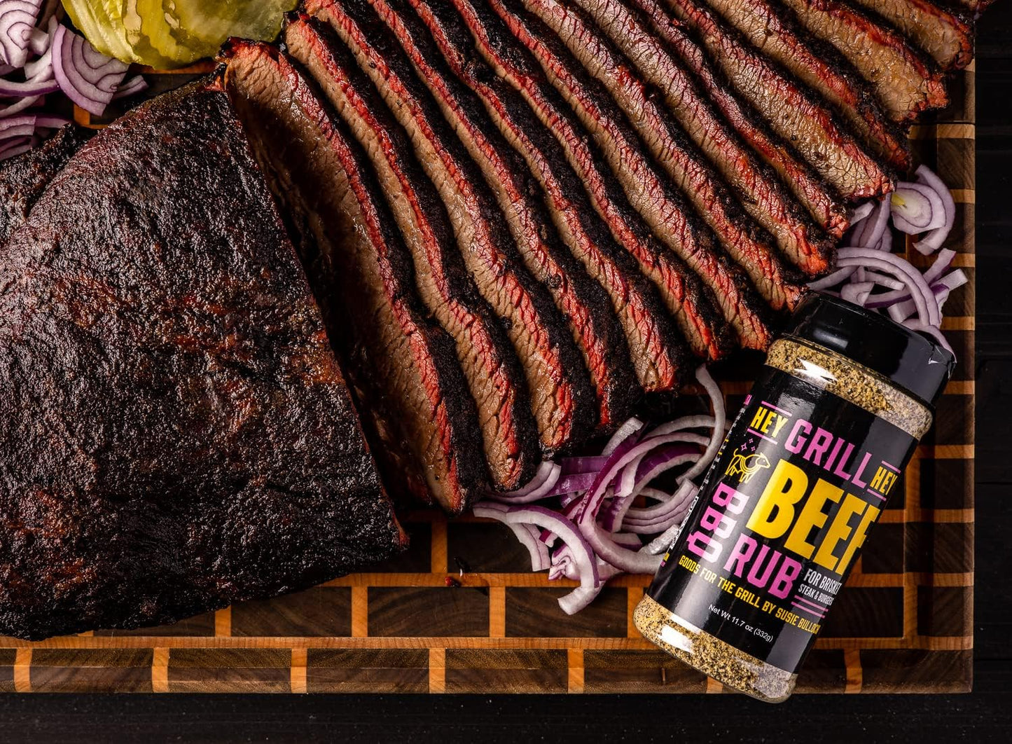 Hey Grill Hey | Beef Rub 11.7 Oz | Nbbqa Award Winning Rub. Geat Brisket Seasoning, Burger Seasoning, Steak Seasoning, Veggies A