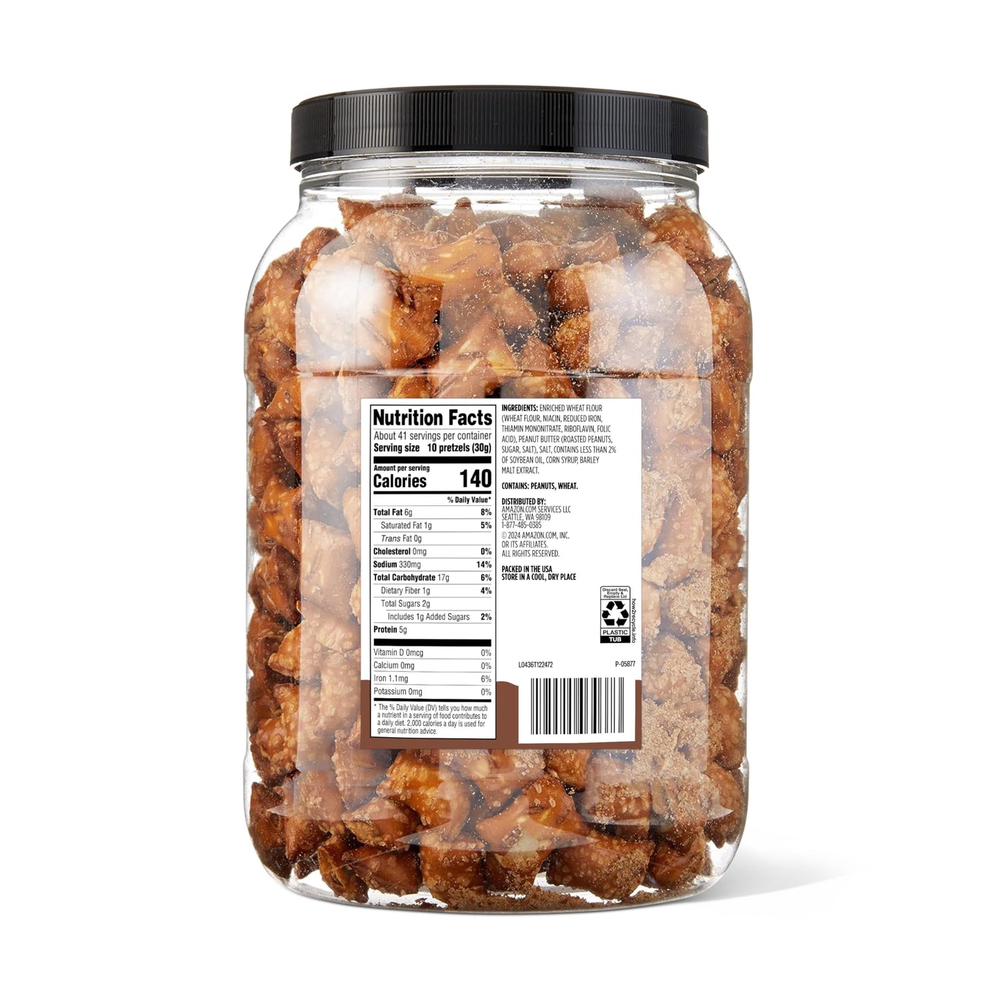 large online retailer Grocery Peanut Butter Filled Pretzels, 44 Oz, Pack of 1