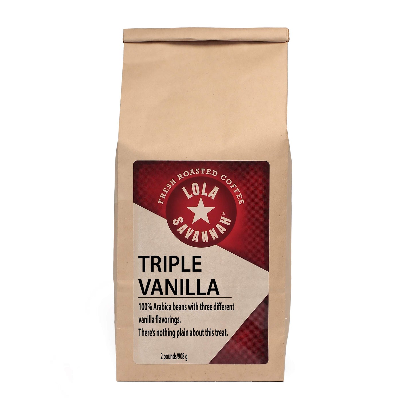 Lola Savannah Triple Vanilla Whole Bean Coffee - Three Unique Layers Of Vanilla Delivers An Irresistible Velvety Smooth Sweet Cr