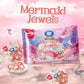 Amos 4D Gummy Candy Mermaid Jewels Fruity Filled, Soft Center Jelly-Filled Seashell Candy, Raspberry Flavor (9Oz Pack) Pink