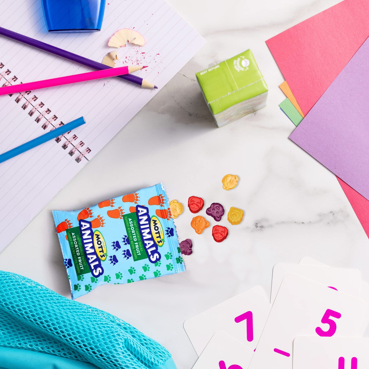 Motts Fruit Flavored Snacks, Animals Assorted Fruit, Gluten Free Snack, 10 Ct, 8 oz