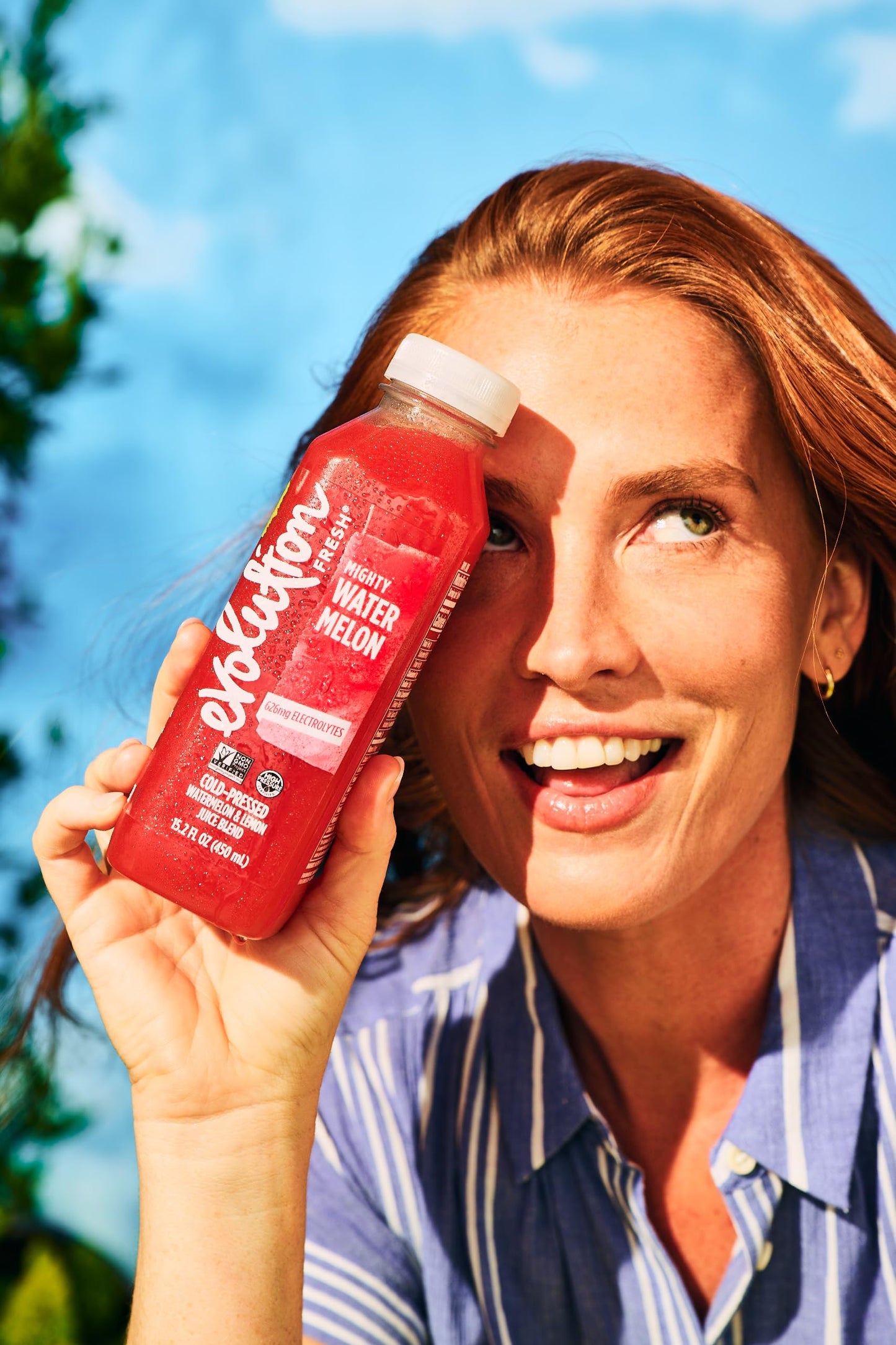 Evolution Fresh Mighty Watermelon, 100% Cold-Pressed Watermelon & Lemon Juice Blend, Natural Source of Hydration,15.2 Fl Oz