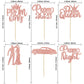 Gyufise 24Pcs Prom Cupcake Topper 2025 Prom Cake Topper For Party 2025 Prom Graduation Cupcake Topper 2025 Graduation Party Deco