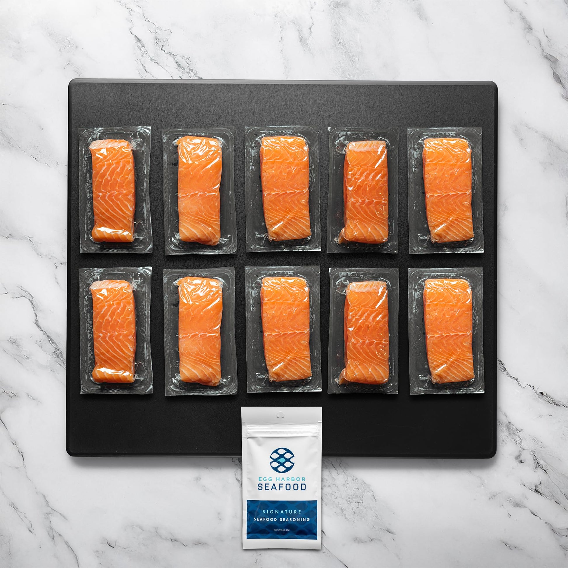 Rastellis Faroe Island Salmon Portions, 6 oz each, 10 Pack, 3.75 lbs Total