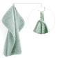 Polyte Premium Lint Free Microfiber Washcloth Face Towel, 13 X 13 In, Set Of 6 (Light Green)