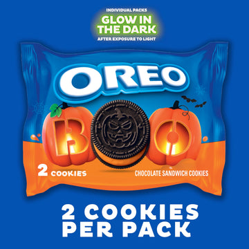 OREO Boo! Fall Treats Trick or Treat Halloween Cookies Variety Pack, 20 Snack Packs (2 Cookies Per Pack)