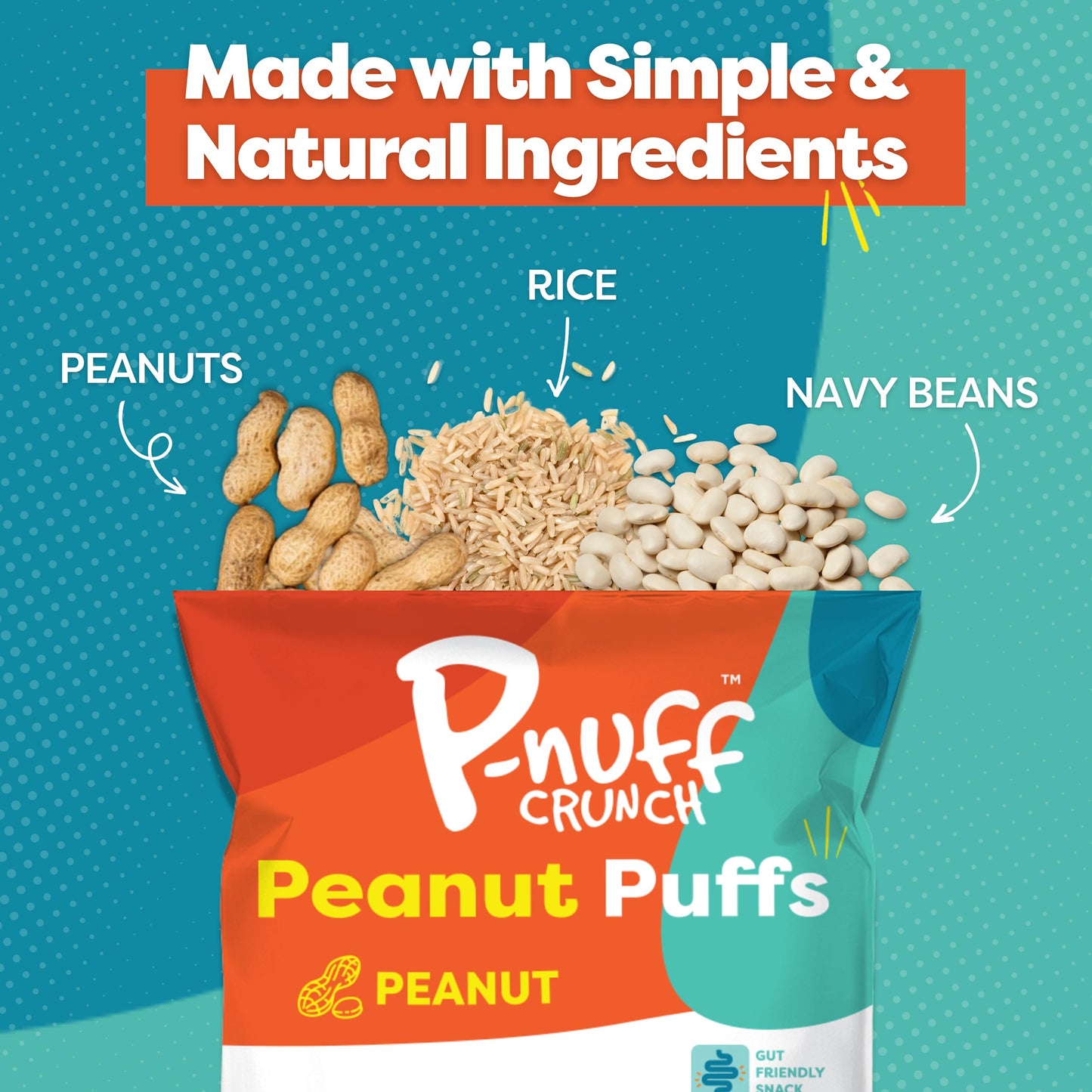 Pnuff Crunch | Peanut Protein Puffs - Variety Pack (6 x 4 oz Bags) | High Protein, Low Sugar, Plant-Based, Gluten-Free, Clean In