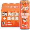 Spylt High Protein Peanut Butter Chocolate Milk - 20g Protein, 60mg Caffeine, Sugar Free, 132 Fl Oz, Ready to Drink, 12 Count