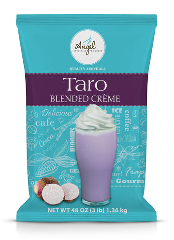 Taro Blended Crème Mix By Angel Specialty Products [3 Lb]