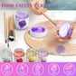Purple Edible Art Decorative Paint -Vibrant Color Food Coloring Upgraded Edible Glitter Decorative Cake Paint For Baking, Cupcak