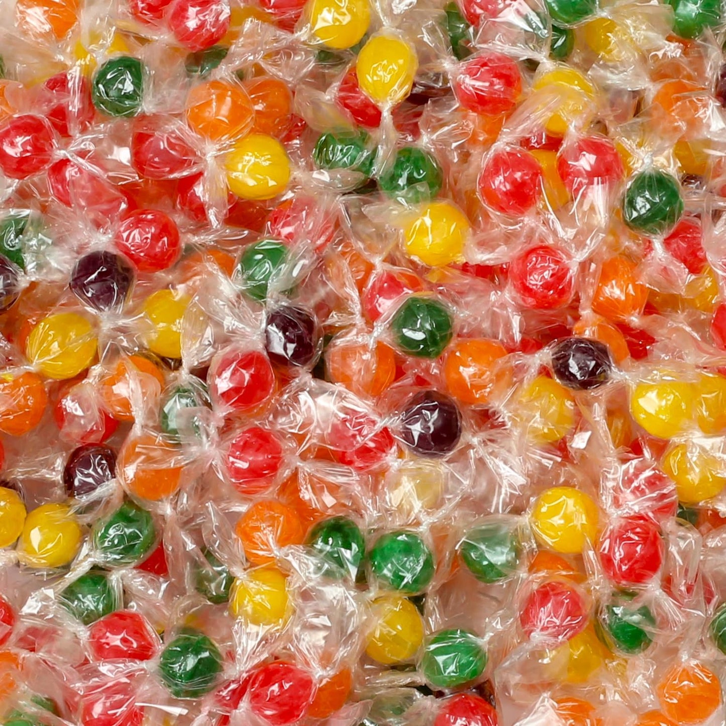 Hard Candy Fruit Balls - 4 Pounds - Individually Wrapped Bulk Candy - Fruity Hard Candies for Office, Desk, Calssroom - Colorful