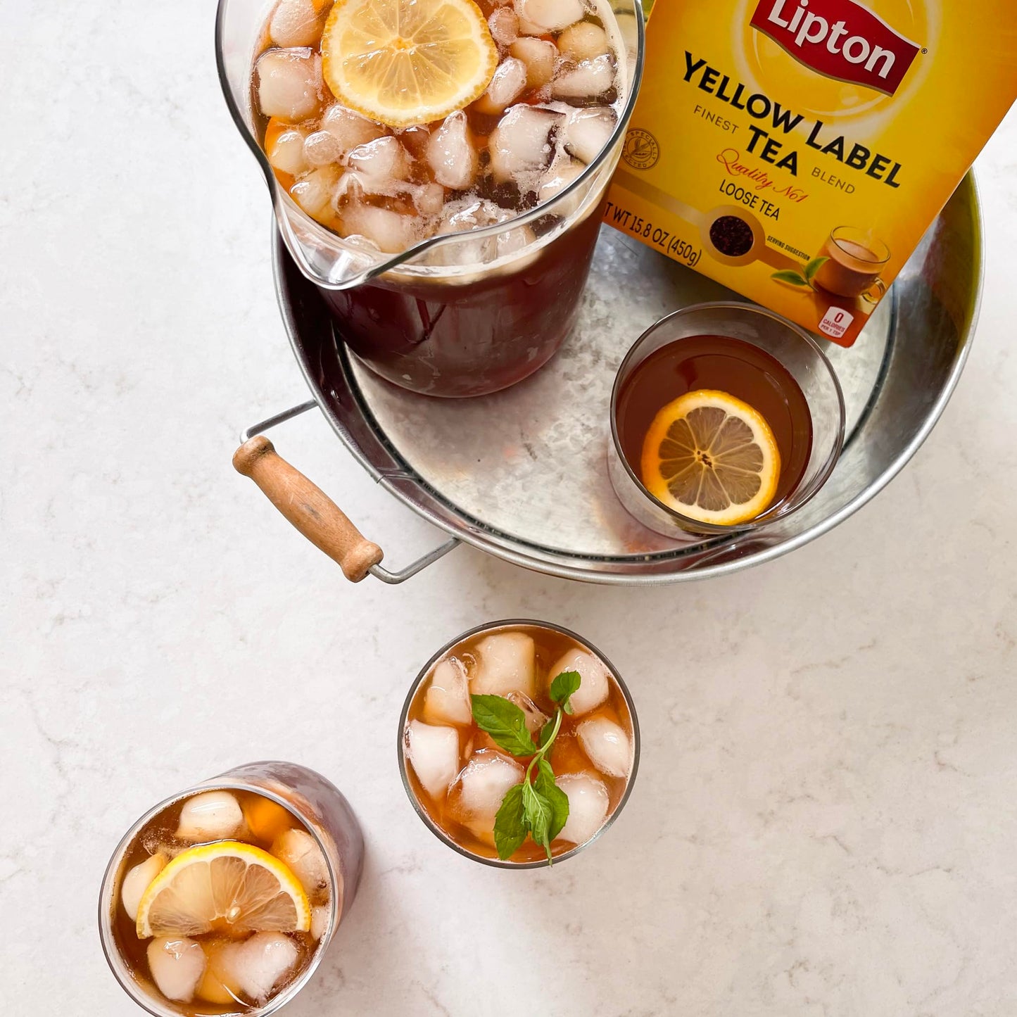 Lipton Yellow Label Tea International Blend 15.8Oz