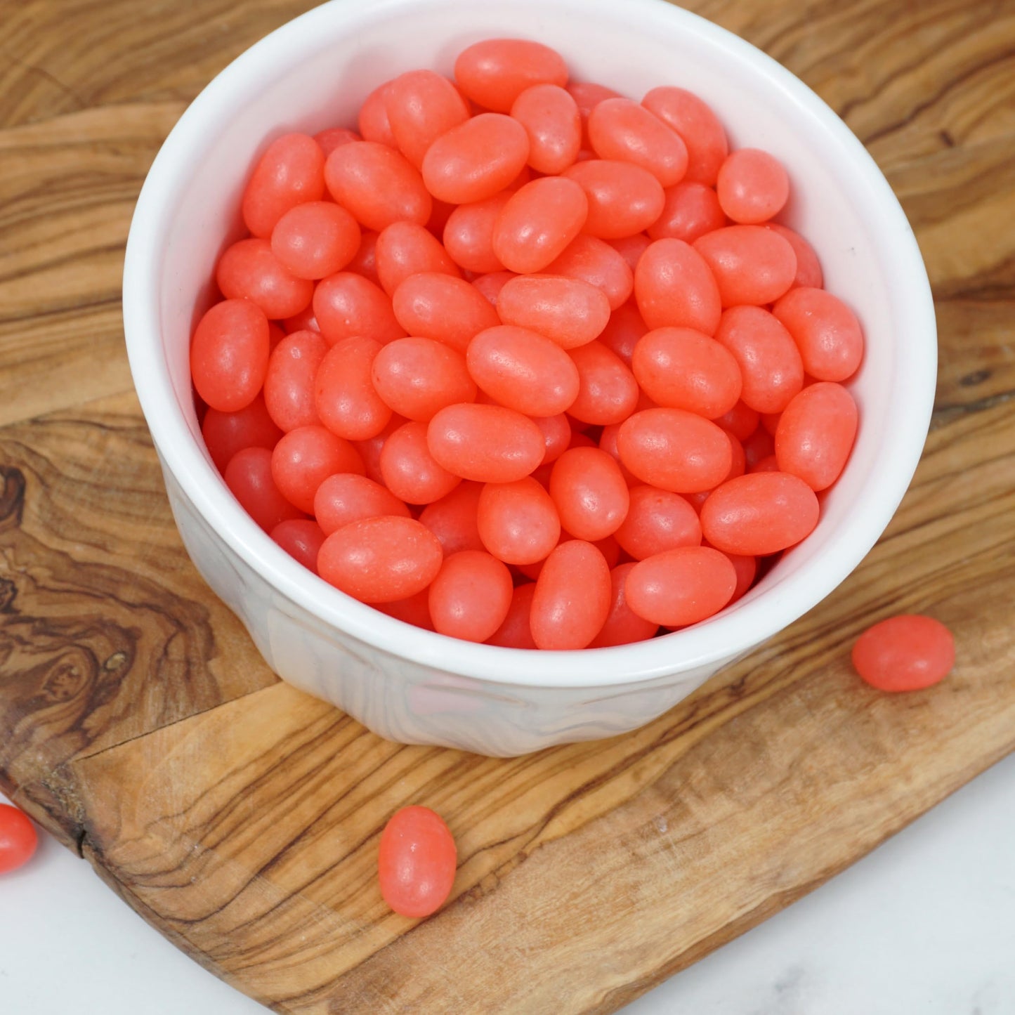 Pink Jelly Beans, 2 Pound Bulk Bag, Pink Candy, Strawberry Flavor, The Hampton Popcorn & Candy Company