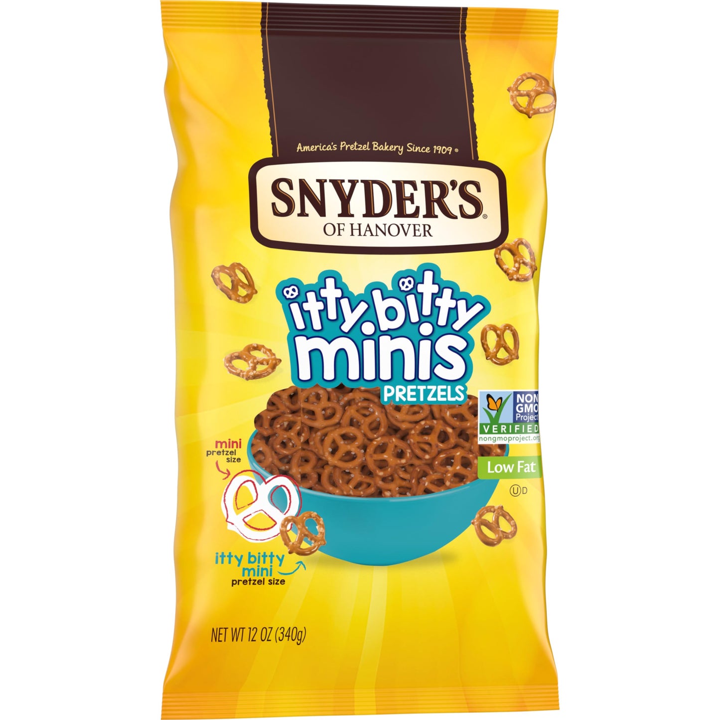 Snyder'S Of Hanover, Itty Bitty Minis Pretzels, 12 Oz Bag