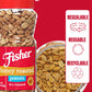 Fisher Snack Honey Roasted Dry Roasted Peanuts, 14 Ounces, Made With Real Honey, 100% Recyclable