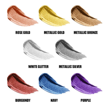 Edible Glitter Paint - Metallic Cake Paint Food Decorative Liquid Luster Dust With Brush For Fonfant Cake, Cookies, Macarons, Gu