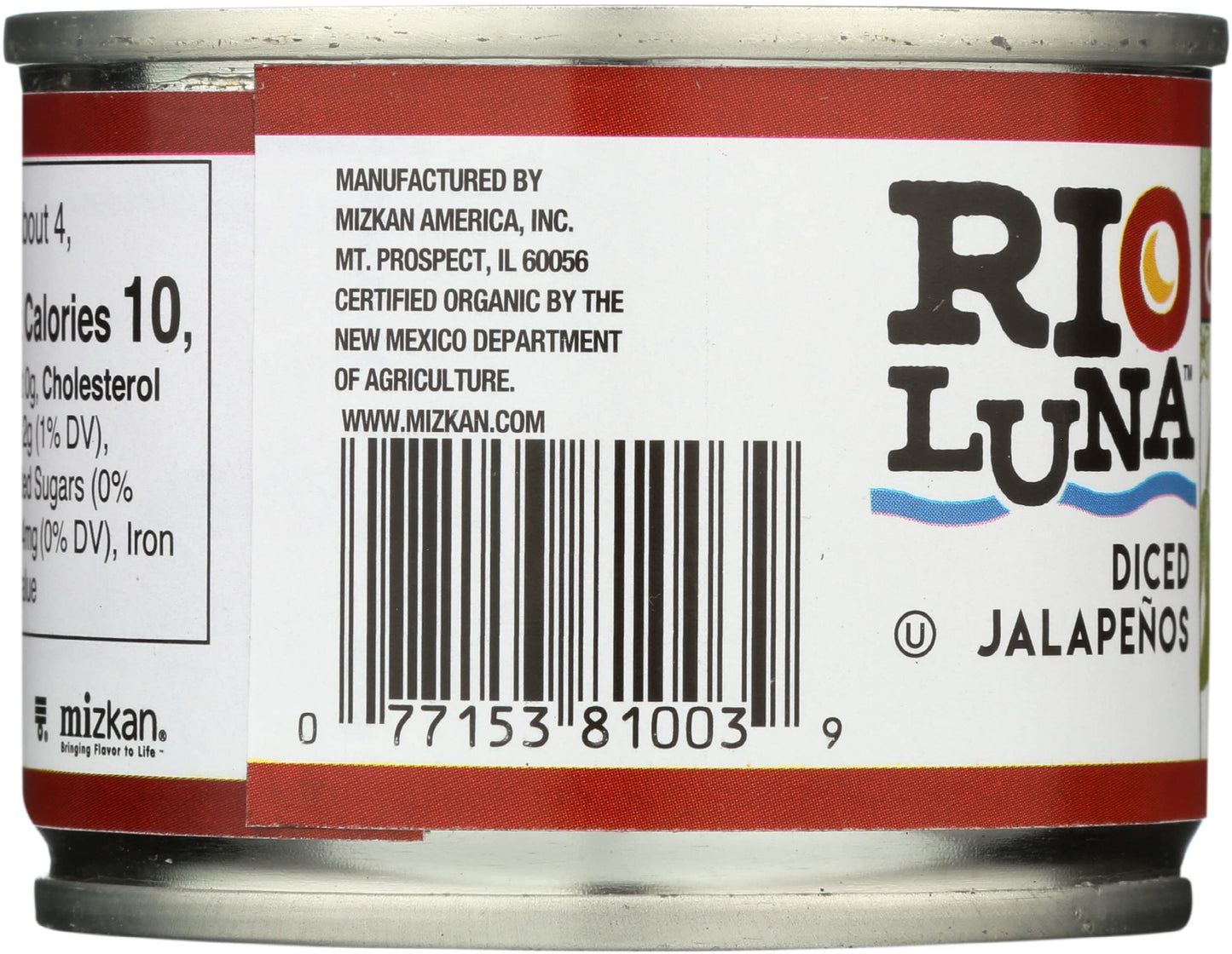 Rio Luna Ppers Jalapeno Org Dced 4 Oz