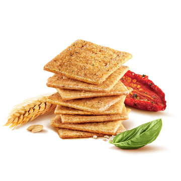 Wheat Thins Sundried Tomato & Basil Snacks, Whole Grain Wheat Crackers, Snack Crackers, Family Size, 13 oz