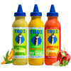 Tari Hot Sauce - Rocoto & Amarillo Pepper Variety Pack - Aji Amarillo + Zesty Verde + Smoky Heat - 11.8oz each (3Pk)