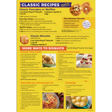 Betty Crocker Bisquick Pancake And Baking Mix, Original, Makes About 145 Pancakes, Giant Size, 96 Oz