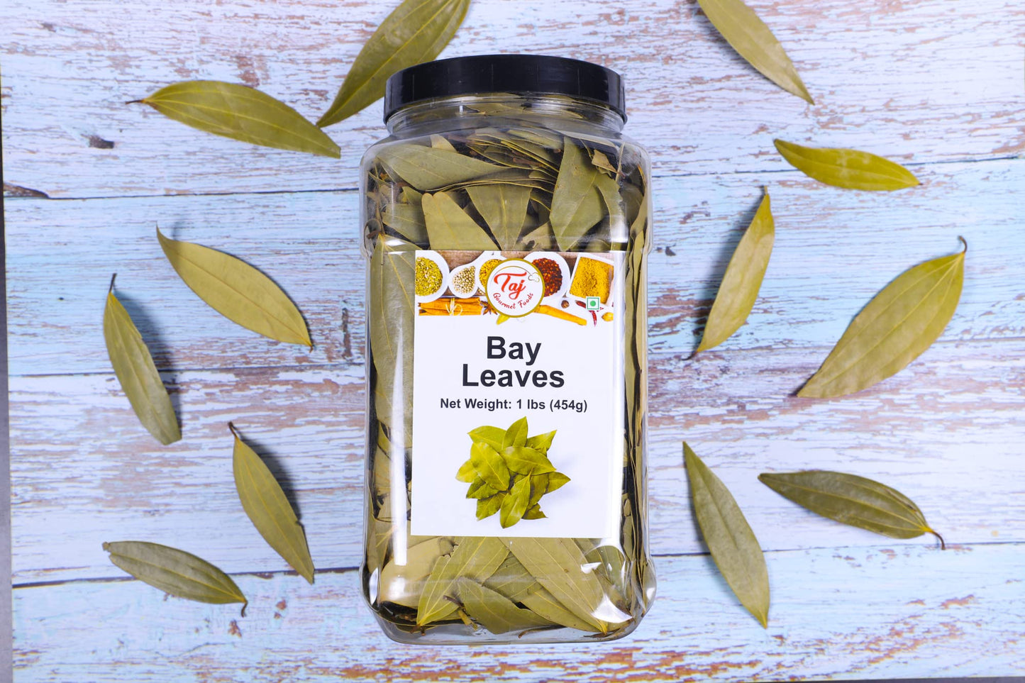 Taj Bay Leaves (Tej Patta), 16Oz Bulk Pack | Whole Bay Leaf | Indian Origin