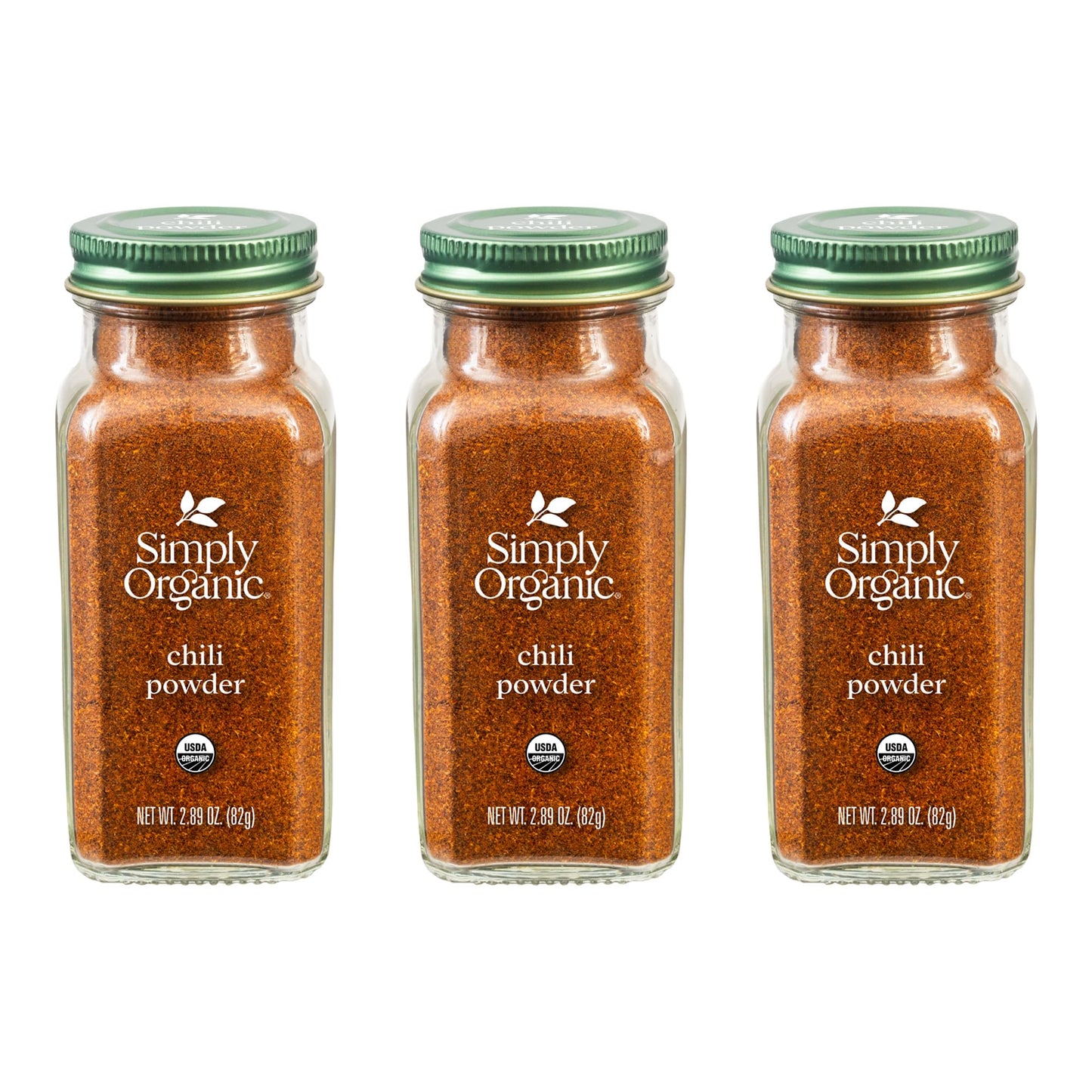 Simply Organic Chili Powder, Certified Organic | 2.89 Oz | Pack Of 3