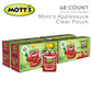 Motts No Sugar Added Strawberry Applesauce, 3.2 Oz Clear Pouches, 48 Count (4 Packs Of 12), Good Source Of Vitamin C, No Artifi