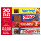 Butterfinger, Crunch, Baby Ruth And 100 Grand, Bulk 20 Pack, Assorted Full Size Chocolate Candy Bars, 35 Oz