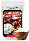 Aromasong 100% Natural Sea Salt, Coarse Grain, Large Bulk Resealable Bag, 2.43 Lbs, Sun Dried From The Dead Sea, Unrefined, Glut