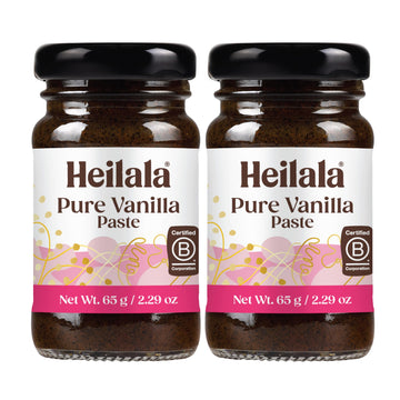 Heilala Pure Vanilla Bean Paste, Gourmet Madagascar Bourbon, 65g (2 Pack)