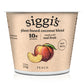 siggis Plant-Based Coconut Blend, Peach, 5.3 oz. Cup - Single Serving Dairy Free Snack, More Protein Than Sugar