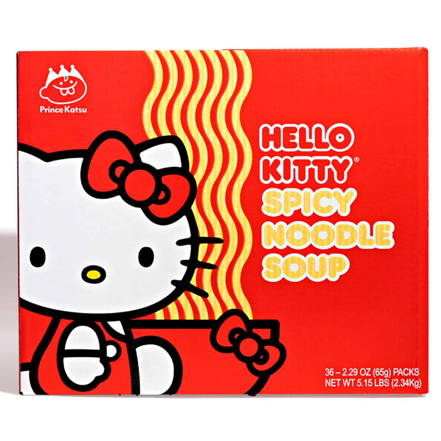 Hello Kitty Instant Ramen Noodle Cup |6 Pack Vegan Spicy Flavor | Premium Microwaveable Ramen Soup Mix, Asian Snacks