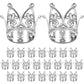 Junkin 24 Pcs Mini Crowns Mini Gold Crown Cake Topper for Flower Bouquets Small Vintage Tiara Cake Topper for Flower Arrangement