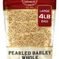 Spicy World Pearl Barley (Whole) Grain 4 Lb Jumbo Bag - Usa Grown (64Oz) - All Natural, Non-Gmo Source, Resealable