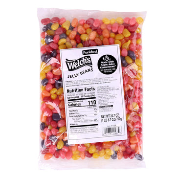 Welchs Jelly Beans, Fruit Flavored Candy, 1.54 lb Bulk Bag, Sweets & Snacks