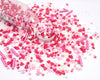Sentovac Edible Red Heart Pink Star Mix Sprinkles for Decorating 1 Bottle 3.35oz/ 95g | Cake Cupcakes and Ice Cream Topper Decor