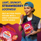 Bamba Strawberry Snacks All Natural Sweet Red Strawberry Bamba Corn Puffs, 1.05oz Bag, (Family Pack Of 8 Bags)