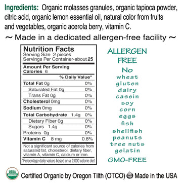 St. Claires Organic Fruit Tart Candies, (Sour Lemon, 1.5 Ounce Tin, Bundle of 3) | Gluten-Free, Vegan, GMO-Free, Plant-based, A