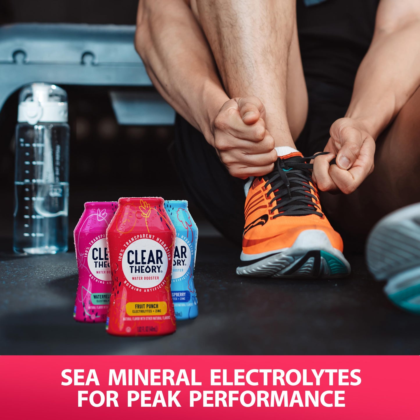 Clear Theory Water Flavoring Drops - Electrolytes Drink Mix, 1.62 Fl Oz (Pack of 3), Vegan, Gluten Free, Low Calories