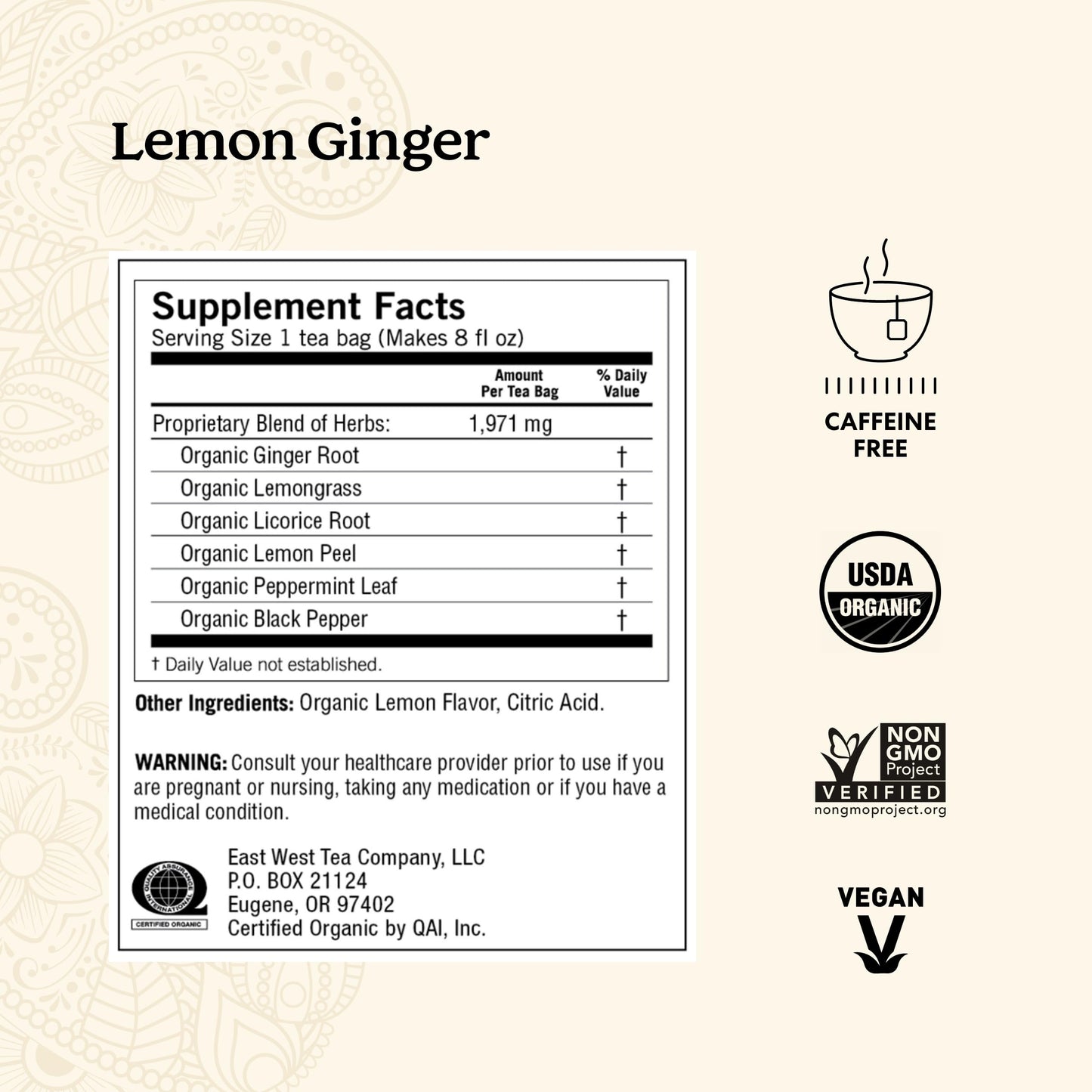 Yogi Tea Lemon Ginger Tea - 16 Tea Bags Per Pack (4 Packs) - Organic Ginger Root Tea To Support Healthy Digestion - Includes Lem