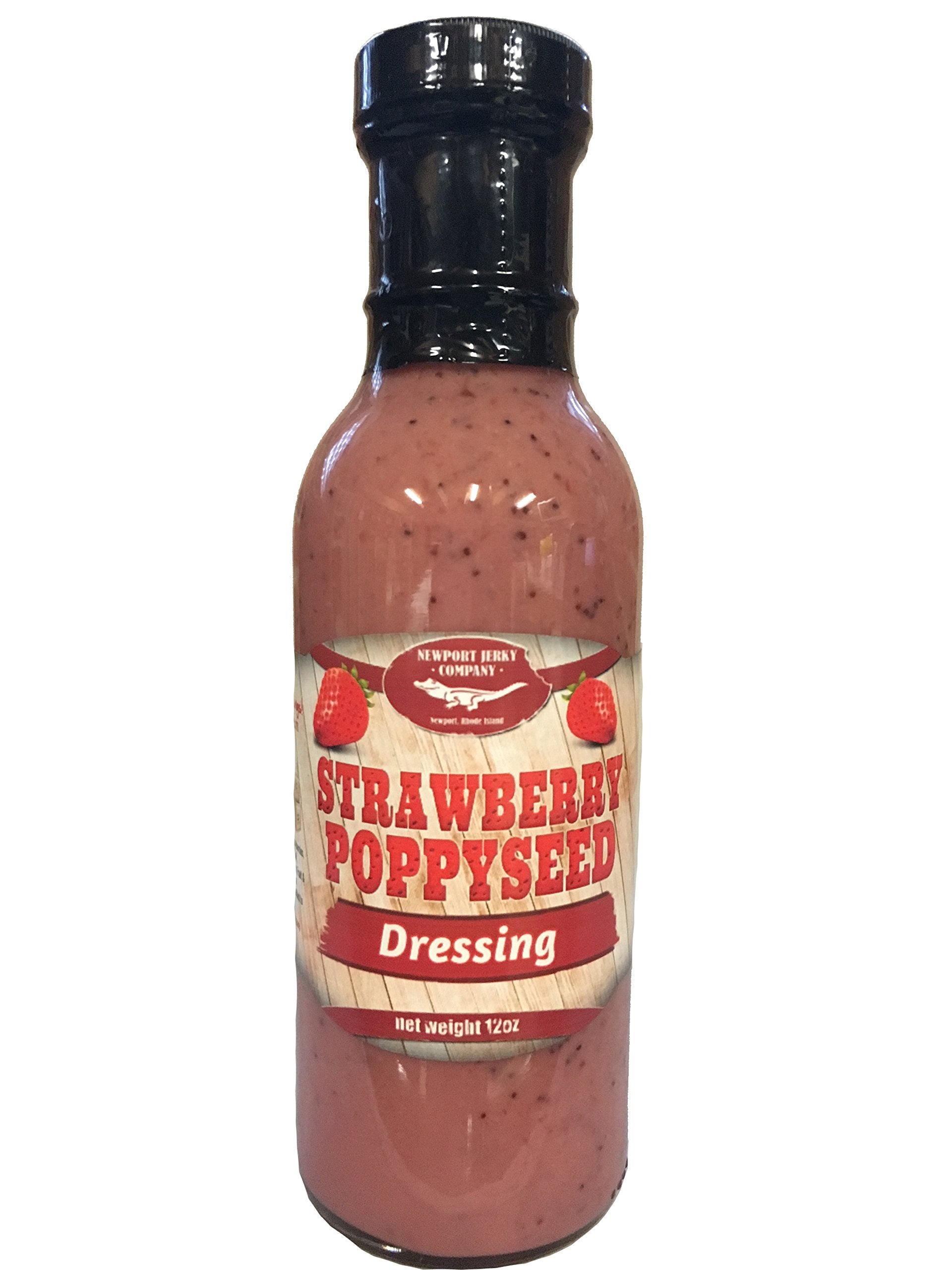 NEWPORT JERKY COMPANY Strawberry Poppyseed Gourmet Salad Dressing, 12 Ounce