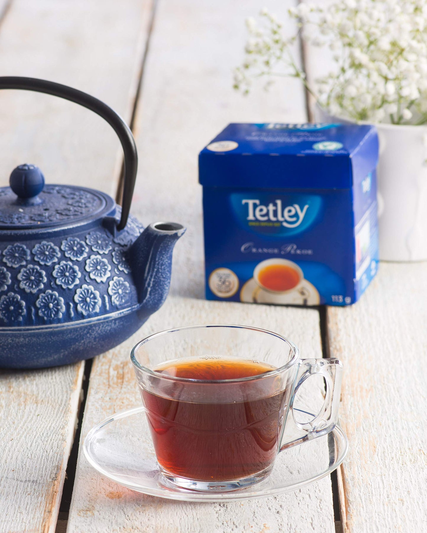 Tetley Bold Orange Pekoe Tea - 72Ct/225G {Imported From Canada}