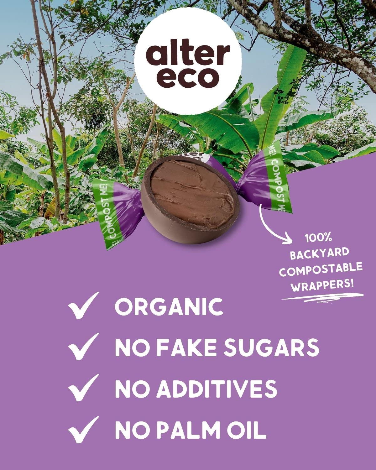 Alter Eco | Dark Chocolate Truffles | Pure Dark Cocoa, Fair Trade, Organic, Non-Gmo, Gluten Free | 60 Truffles (Medley)