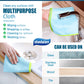 Ekedalen Miracle Microfiber Cleaning Cloths - Streak Free, Lint Free, 12x16, Light Grey, Reusable, Pack of 8 for Kitchen & Home