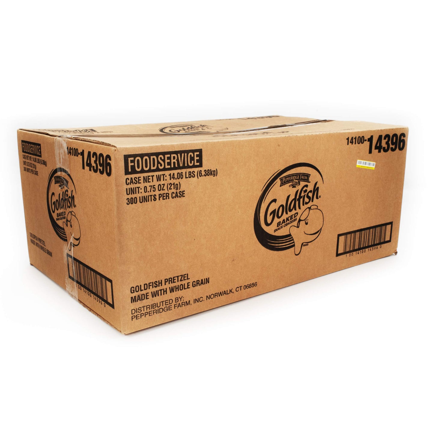 Pepperidge Farm Goldfish Whole Grain Snack Crackers, Pretzel, 0.75 Oz, Pack Of 300