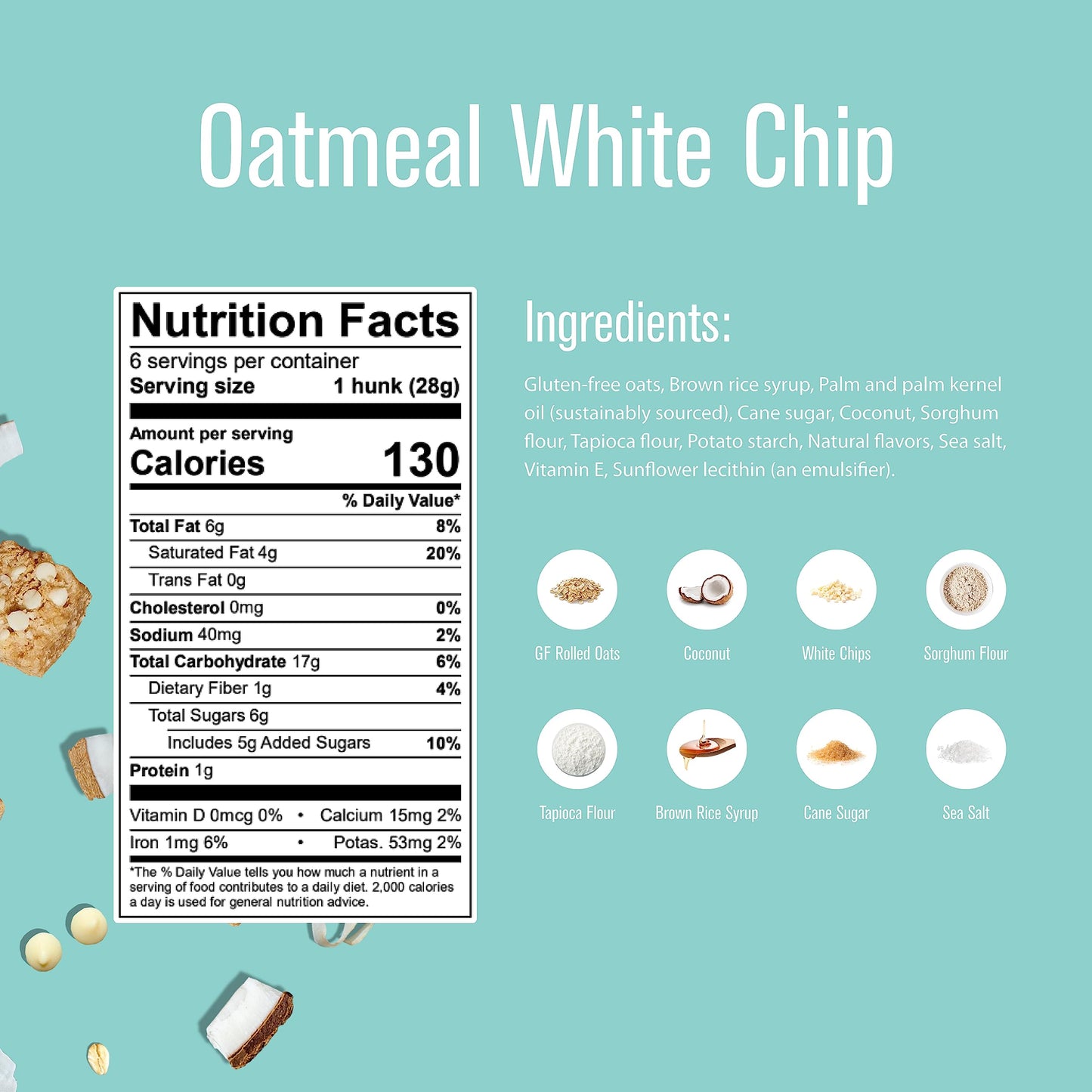 Heavenly Hunks Oatmeal White Chip - 6oz Bag