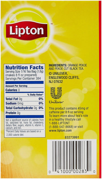 Lipton Gallon Size Tea Bags - Iced Tea Brew - 1 Oz - 24 Count