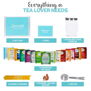 Tea Gift Sets For Tea Lovers Women And Men | Tea Gifts | Tea Gift Set | Tea Sets For Women | Stainless Steel Tumbler | 15 Unique