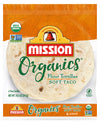 Mission Organics Flour Tortillas, Non GMO, Trans Fat Free, Medium Soft Taco Size, 6 Count