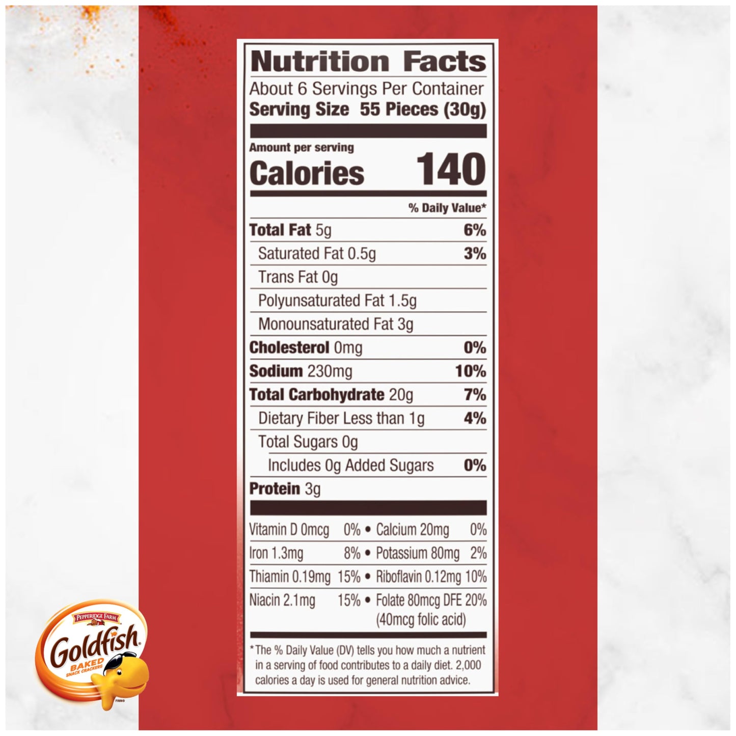 Pepperidge Farm Goldfish Pizza Crackers, 6.6 Oz. Bag